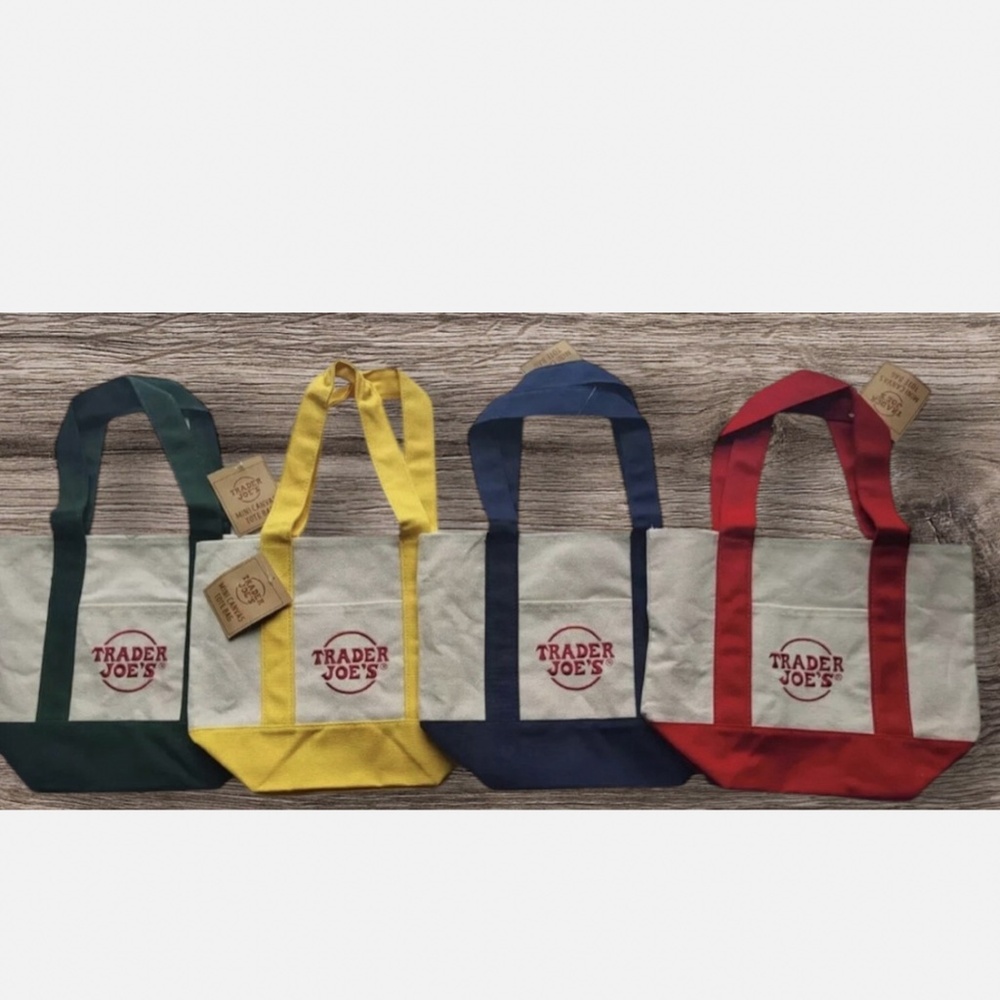 Set of 4 Limited Edition! Trader Joe’s Colorful C… - image 6